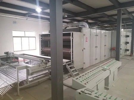 3layer hot air through type oven for spray bond nonwoven soft wadding