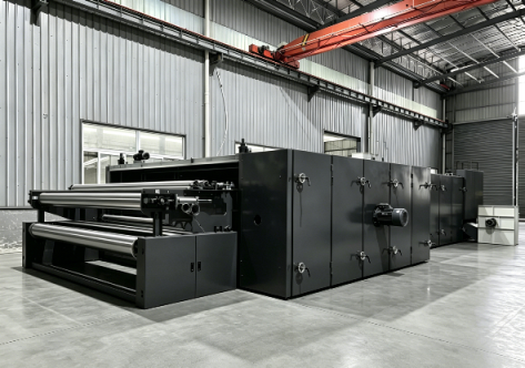 Hot air through thermal bonding oven for nonwoven production line