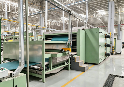 3layer hot air through type oven for spray bond nonwoven soft wadding