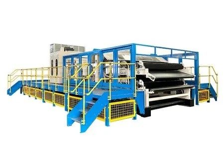 50m/Min เครื่องบดกระบอกคู่กล่องสอง Doffer Carding เครื่องสําหรับไม่เนื้อ